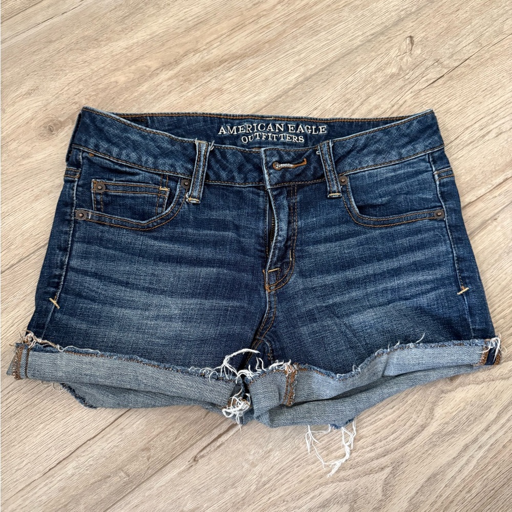American Eagle Outfitters Dark Blue Shortie Shorts